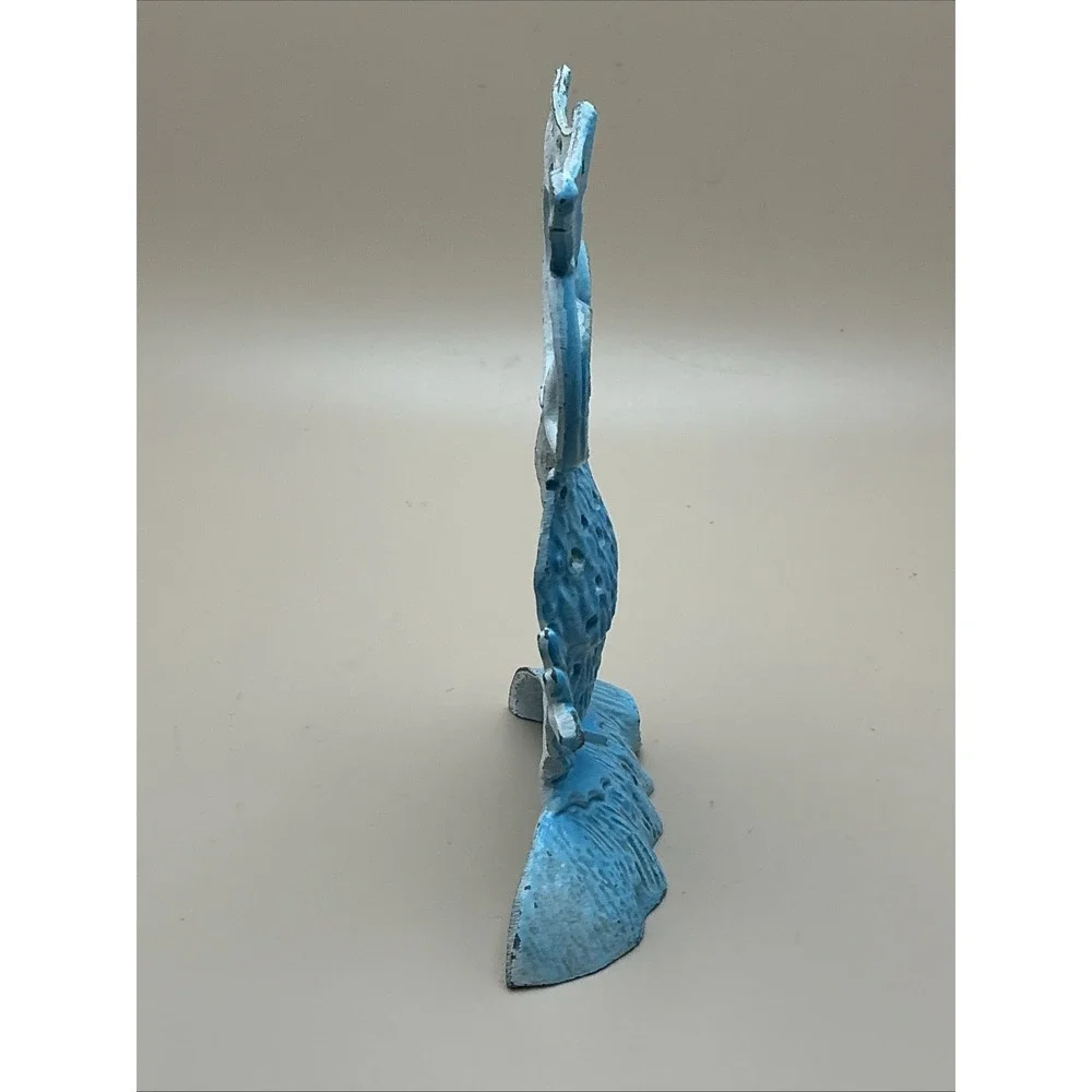 Vintage Distressed Decorative Turquoise Owl Figurine‎